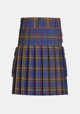 Utility_Lady_Diana_Plaid_Tartan_484_kilt_back_image_with_pleated_design_and_adjustable_buckles_for_men