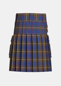 Utility_Lady_Diana_Plaid_Tartan_484_kilt_back_image_with_pleated_design_and_adjustable_buckles_for_men