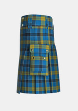 Utility_Laing_Tartan_6096_kilt_left_image_with_pleated_design_and_adjustable_buckles_for_men