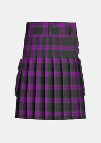 Utility_Laird_Tartan_7856_kilt_back_image_with_pleated_design_and_adjustable_buckles_for_men