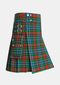 Utility_Langston_Personal_Tartan_4214_kilt_side_image_with_pleated_design_and_adjustable_buckles_for_men