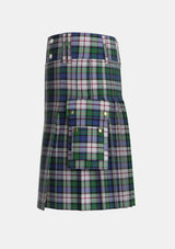 Utility_Lauder_Dress_Tartan_1435_kilt_left_image_with_pleated_design_and_adjustable_buckles_for_men