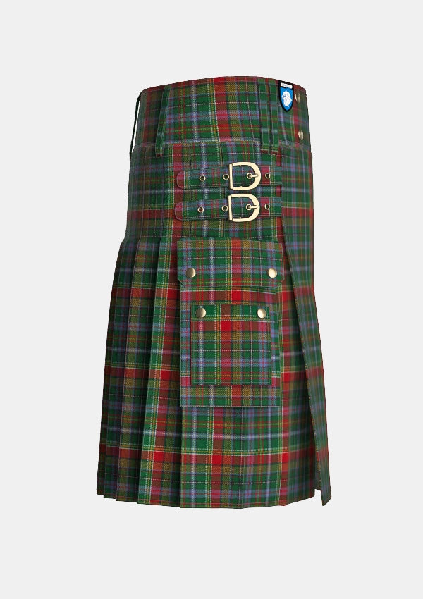 Utility_Lawson_Robin_Tartan_11043_kilt_right_image_with_pleated_design_and_adjustable_buckles_for_men