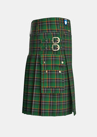 Utility_Lawson_William_Tartan_3285_kilt_right_image_with_pleated_design_and_adjustable_buckles_for_men