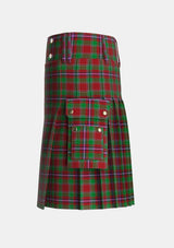 Utility_Leach_1995_Tartan_2356_kilt_left_image_with_pleated_design_and_adjustable_buckles_for_men