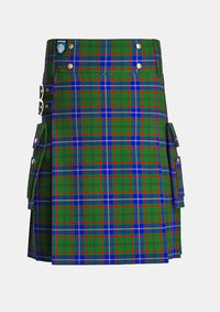 Utility_Lee_Tartan_5407_kilt_front_image_with_pleated_design_and_adjustable_buckles_for_men
