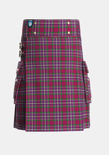 Utility_Lendrum_Lyon_version_Tartan_3366_kilt_front_image_with_pleated_design_and_adjustable_buckles_for_men