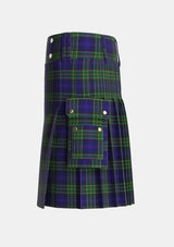 Utility_Leung_Personal_Tartan_2984_kilt_left_image_with_pleated_design_and_adjustable_buckles_for_men