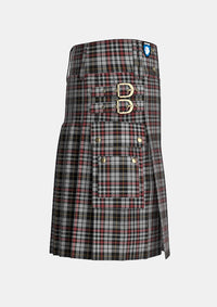 Utility_Little_Arisaid_Tartan_4137_kilt_right_image_with_pleated_design_and_adjustable_buckles_for_men