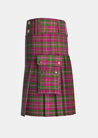 Utility_Little_Frogs_Tartan_11937_kilt_left_image_with_pleated_design_and_adjustable_buckles_for_men