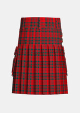 Utility_Livingstone_tartan_895_kilt_back_image_with_pleated_design_and_adjustable_buckles_for_men
