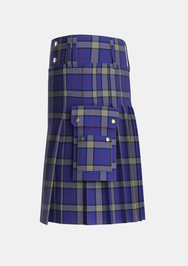 Utility_Lloyd_of_Astargus_Tartan_5771_kilt_left_image_with_pleated_design_and_adjustable_buckles_for_men