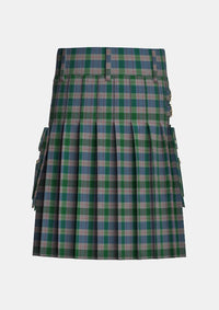 Utility_Lloyd_of_Wales_Tartan_5765_kilt_back_image_with_pleated_design_and_adjustable_buckles_for_men
