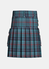 Utility_Lochness_Tartan_kilt_back_image_with_pleated_design_and_adjustable_buckles_for_men
