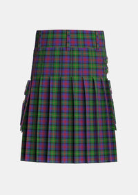 Utility_Logan_1831_Tartan_490_kilt_back_image_with_pleated_design_and_adjustable_buckles_for_men