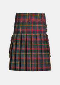 Utility_Logan_Modern_Tartan_kilt_back_image_with_pleated_design_and_adjustable_buckles_for_men