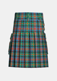 Utility_Logan_tartan_490_kilt_back_image_with_pleated_design_and_adjustable_buckles_for_men