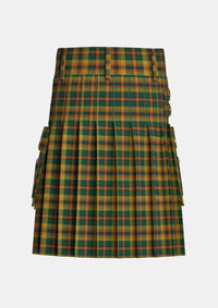 Utility_Londonderry_County_Tartan_2279_kilt_back_image_with_pleated_design_and_adjustable_buckles_for_men