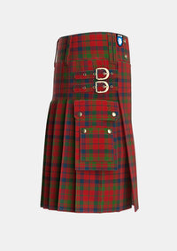 Utility_Lumsden_Boghead_Tartan_418_kilt_right_image_with_pleated_design_and_adjustable_buckles_for_men