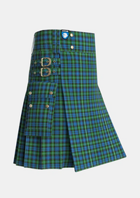 Utility_Lyon_Tartan_5517_kilt_side_image_with_pleated_design_and_adjustable_buckles_for_men