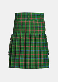 Utility_Lyons_Tartan_6515_kilt_back_image_with_pleated_design_and_adjustable_buckles_for_men