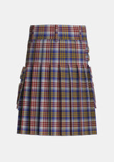 Utility_Lysaght_Dress_Tartan_6593_kilt_back_image_with_pleated_design_and_adjustable_buckles_for_men
