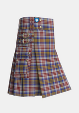 Utility_Lysaght_Dress_Tartan_6593_kilt_side_image_with_pleated_design_and_adjustable_buckles_for_men