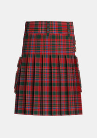 Utility_MacAlister_1831_Tartan_579_kilt_back_image_with_pleated_design_and_adjustable_buckles_for_men