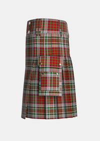 Utility_MacAlister_Dress_Tartan_6629_kilt_left_image_with_pleated_design_and_adjustable_buckles_for_men