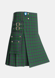 Utility_MacAlpine_1906_Tartan_1914_kilt_side_image_with_pleated_design_and_adjustable_buckles_for_men