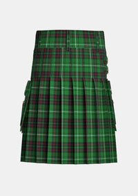 Utility_MacAulay_of_Lewis_Tartan_6286_kilt_back_image_with_pleated_design_and_adjustable_buckles_for_men