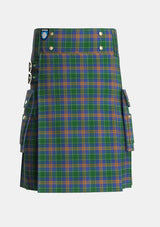 Utility_MacAuliffe_McAucliffe_Tartan_2839_kilt_front_image_with_pleated_design_and_adjustable_buckles_for_men