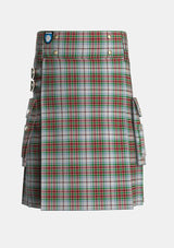 Utility_MacBean_Dress_Tartan_2415_kilt_front_image_with_pleated_design_and_adjustable_buckles_for_men