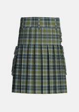 Utility_MacBean_Hunting_Tartan_13595_kilt_back_image_with_pleated_design_and_adjustable_buckles_for_men