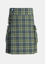 Utility_MacBean_Hunting_Tartan_13595_kilt_front_image_with_pleated_design_and_adjustable_buckles_for_men