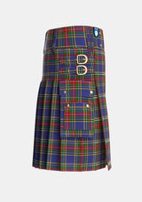 Utility_MacBeth_2_Tartan_678_kilt_right_image_with_pleated_design_and_adjustable_buckles_for_men
