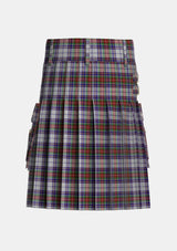 Utility_MacBeth_Dress_Tartan_3319_kilt_back_image_with_pleated_design_and_adjustable_buckles_for_men