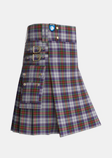 Utility_MacBeth_Dress_Tartan_3319_kilt_side_image_with_pleated_design_and_adjustable_buckles_for_men