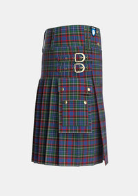 Utility_MacBeth_MacLulich_Tartan_557_kilt_right_image_with_pleated_design_and_adjustable_buckles_for_men
