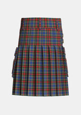 Utility_MacBeth_Two_Tartan_679_kilt_back_image_with_pleated_design_and_adjustable_buckles_for_men