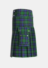 Utility_MacCallum_2_Tartan_767_kilt_left_image_with_pleated_design_and_adjustable_buckles_for_men