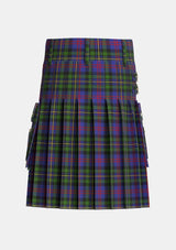 Utility_MacCallum_of_Berwick_Tartan_492_kilt_back_image_with_pleated_design_and_adjustable_buckles_for_men