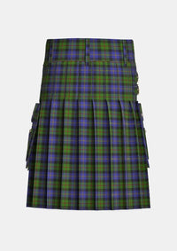 Utility_MacCaskill_Tartan_1152_kilt_back_image_with_pleated_design_and_adjustable_buckles_for_men