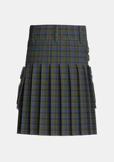 Utility_MacClellan_Tartan_325_kilt_back_image_with_pleated_design_and_adjustable_buckles_for_men
