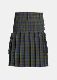 Utility_MacClellan_Tartan_325_kilt_back_image_with_pleated_design_and_adjustable_buckles_for_men