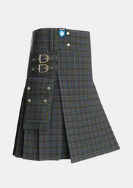 Utility_MacClellan_Tartan_325_kilt_side_image_with_pleated_design_and_adjustable_buckles_for_men