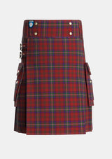 Utility_MacClure_Tartan_3330_kilt_front_image_with_pleated_design_and_adjustable_buckles_for_men