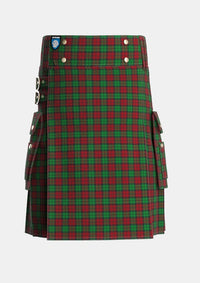Utility_MacCormick_Dress_Tartan_1091_kilt_front_image_with_pleated_design_and_adjustable_buckles_for_men