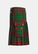 Utility_MacCormick_Dress_Tartan_1091_kilt_left_image_with_pleated_design_and_adjustable_buckles_for_men