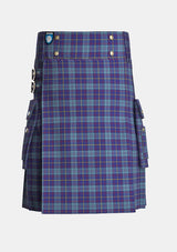 Utility_MacCormick_Festive_Tartan_7295_kilt_front_image_with_pleated_design_and_adjustable_buckles_for_men